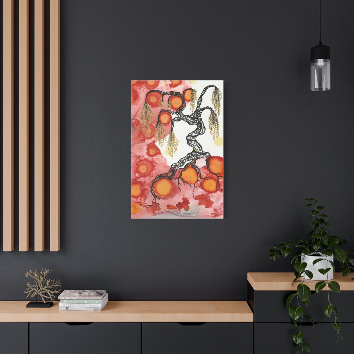 Abstract Tree Wall Art Canvas Print - Growth