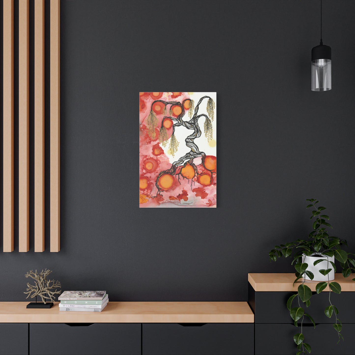 Abstract Tree Wall Art Canvas Print - Growth