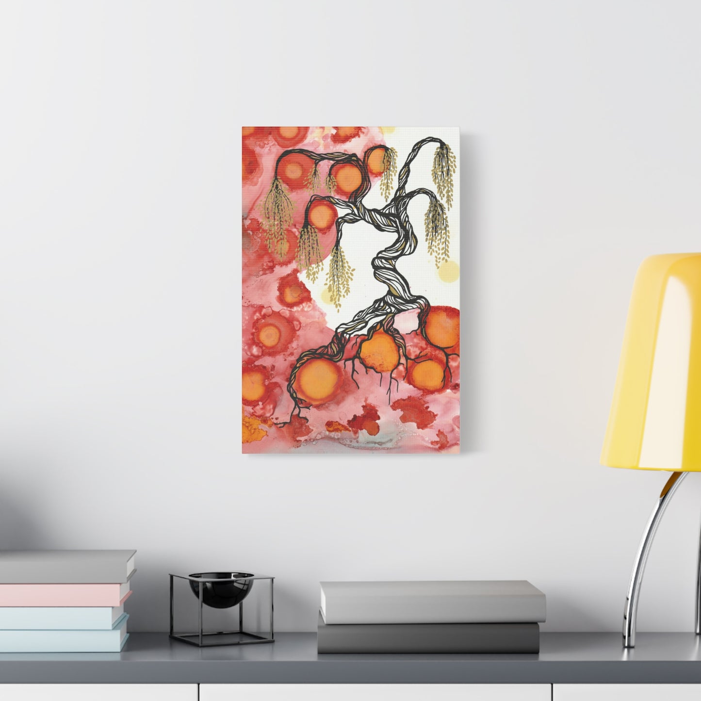 Abstract Tree Wall Art Canvas Print - Growth