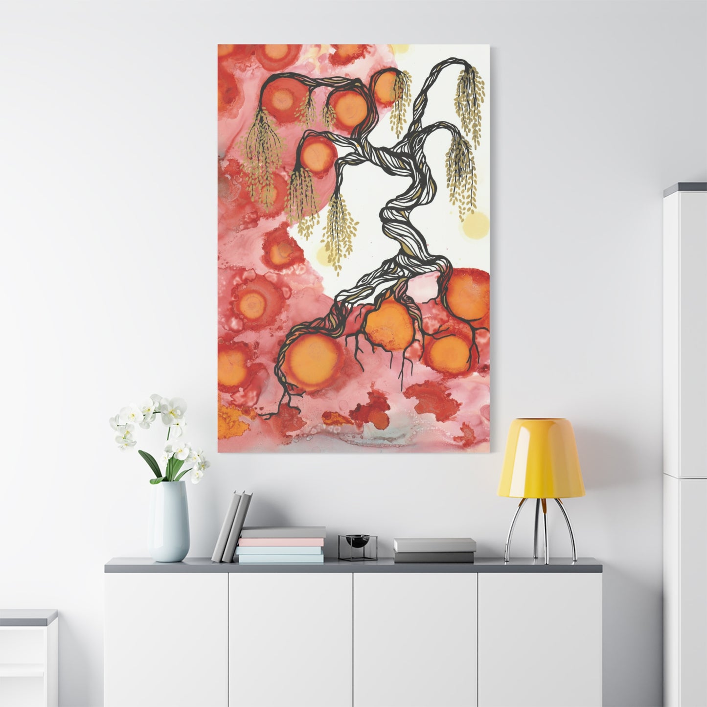 Abstract Tree Wall Art Canvas Print - Growth