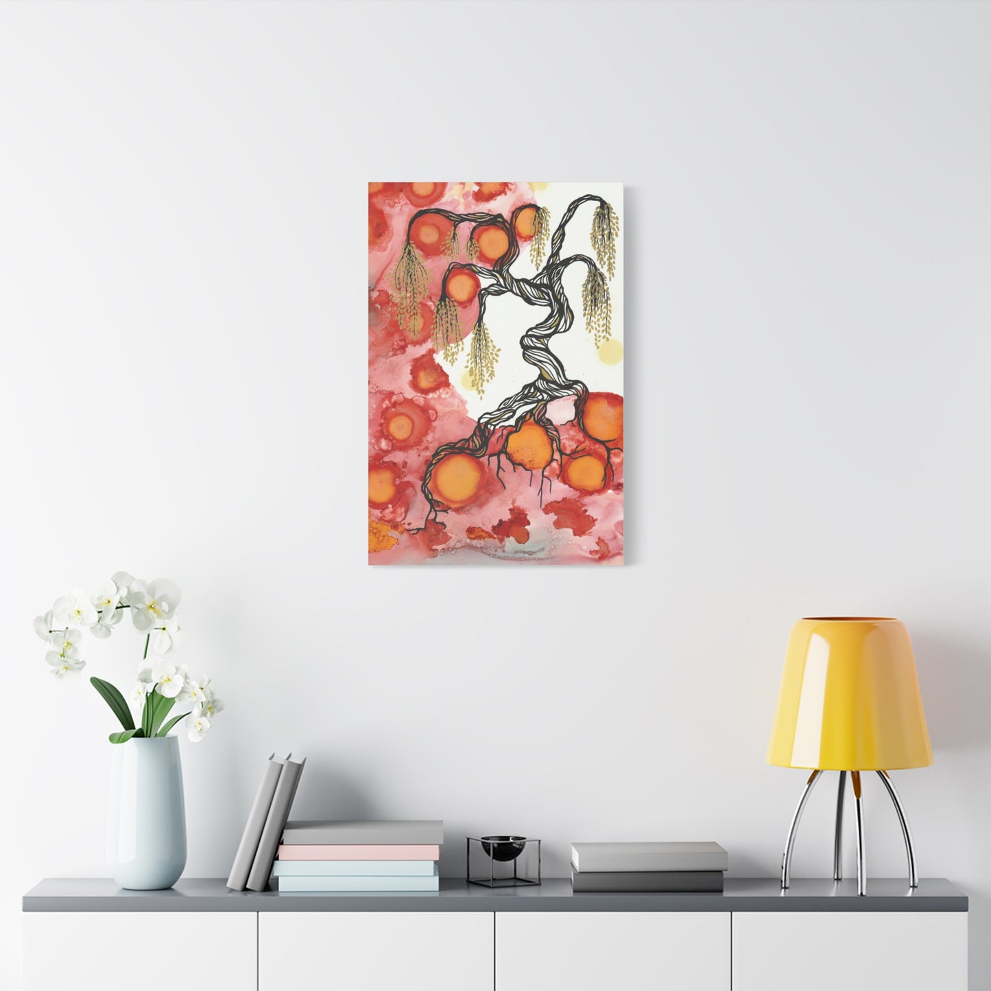 Abstract Tree Wall Art Canvas Print - Growth