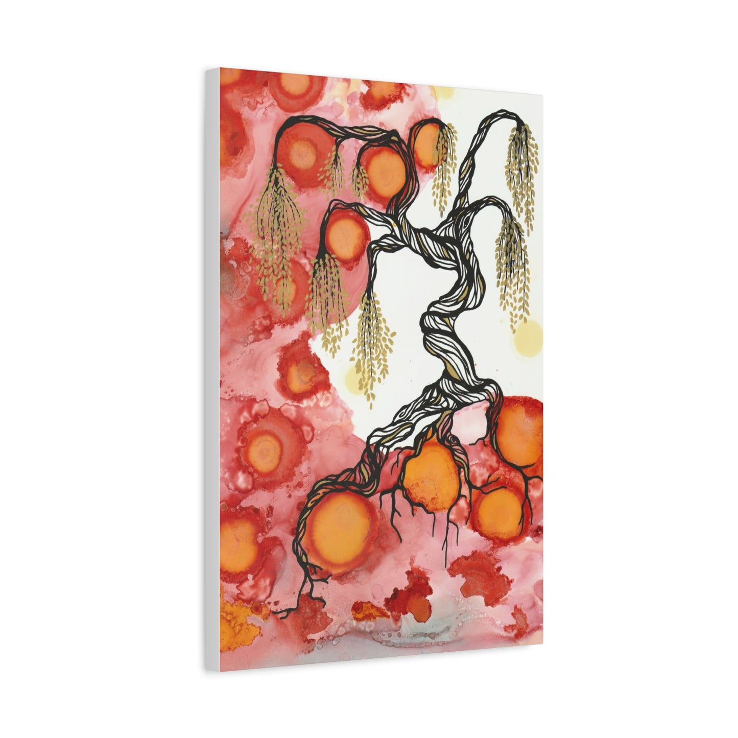 Abstract Tree Wall Art Canvas Print - Growth