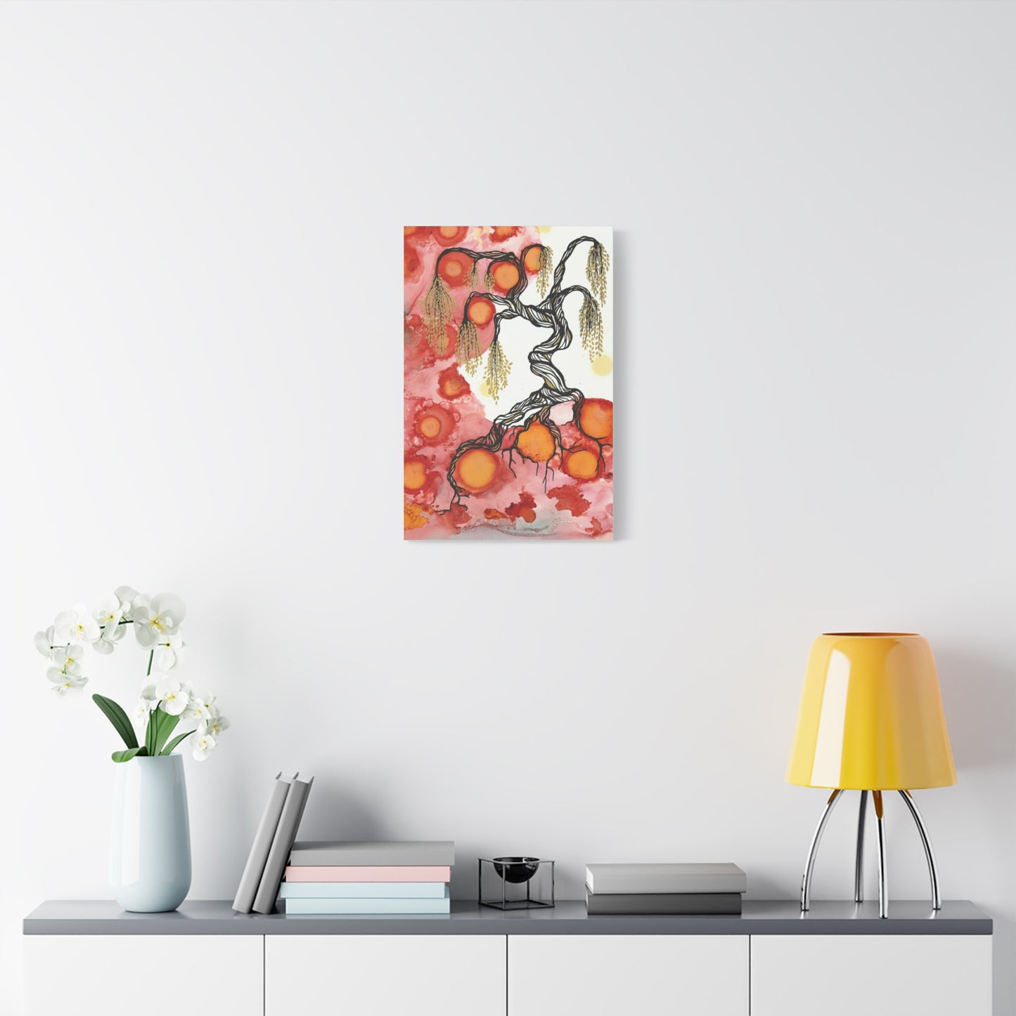 Abstract Tree Wall Art Canvas Print - Growth