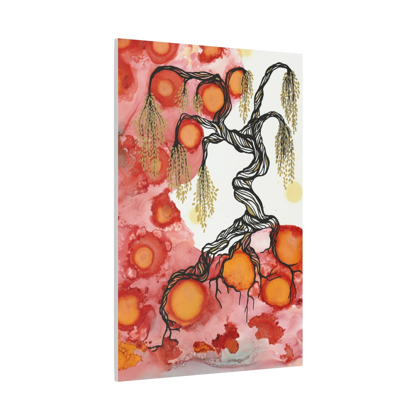 Abstract Tree Wall Art Canvas Print - Growth