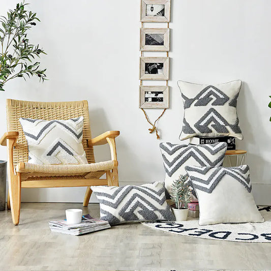 Retro Tufted Wind Cushion Pillow for Sofa